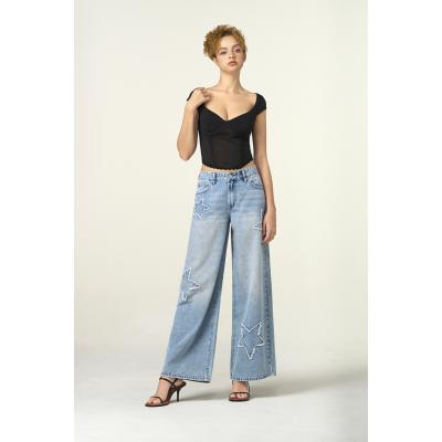 casual loose-fit denim jeans